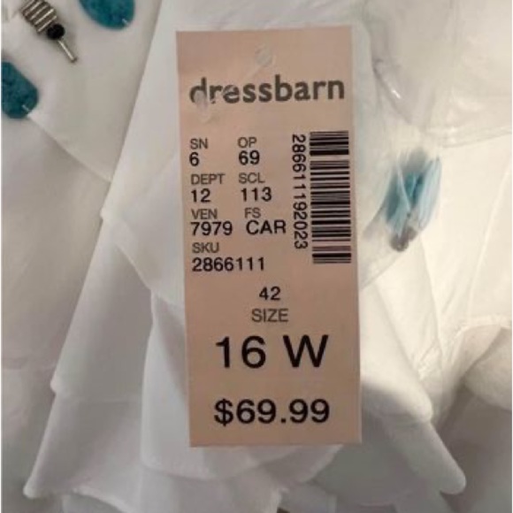 Dressbarn 16W dress NWT, Kohls cardigan XL new w/out tags - Picture 4 of 6